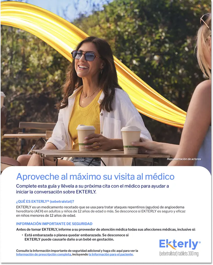 Doctor discussion guide for EKTERLY® (sebetralstat)